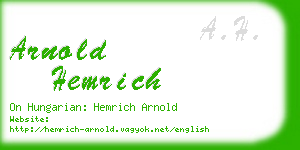 arnold hemrich business card